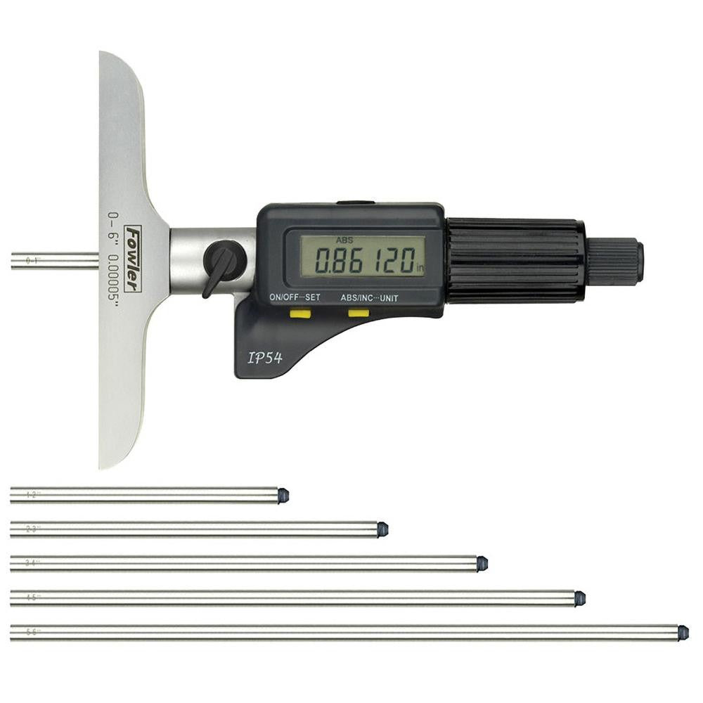 FOWLER Fowler 54-225-456-0 Electronic Depth Micrometer IP54