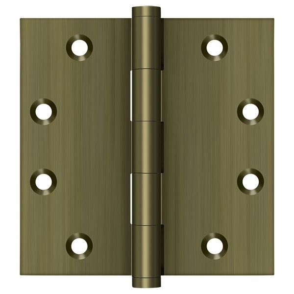 DELTANA Deltana DSB455 Square Hinge 4.5x4.5 Antique Brass