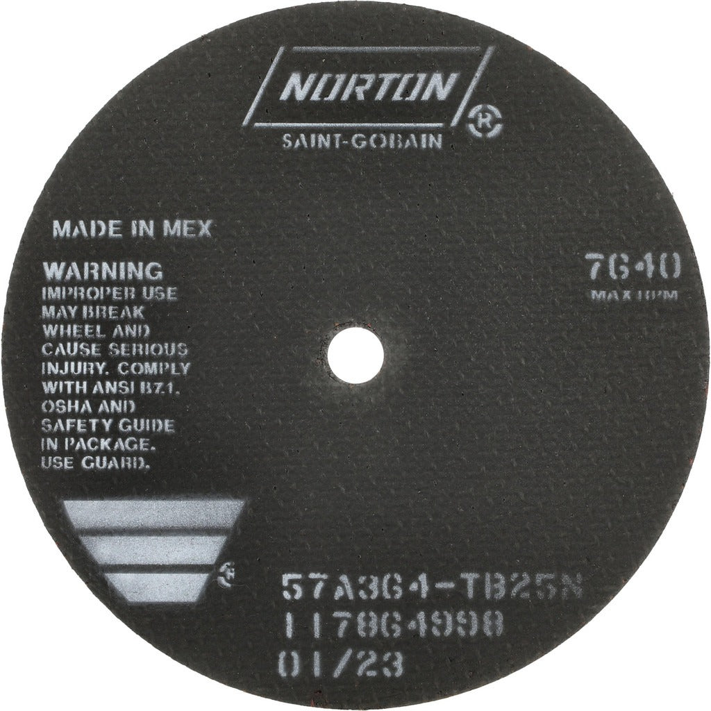 NORTON Norton 66253022712 Cut-off Wheel 8 in Steel