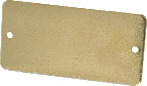 C H HANSON C.h. Hanson 43724 Brass Blank Metal Plate Style 2 10 Pack