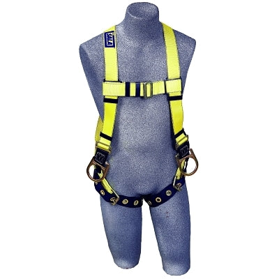 3M 1102008 Delta Vest Style Positioning Harness, Back & Side D-Rings, Tongue Buckle Legs, Unv