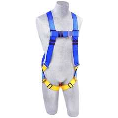 DBI-SALA AB17530 First Full Body Harnesses Back D-Ring Pass Thru Buckle Legs Universal Blue/Yellow