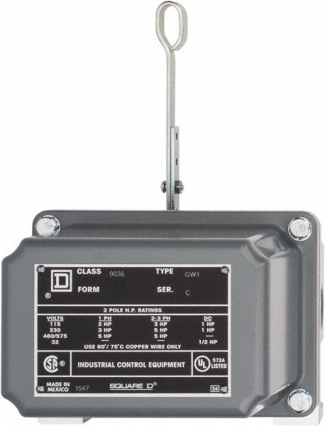 SCHNEIDER ELECTRIC Square D 9036GW1 Float Switch Dpst Nema 4 575 Vac