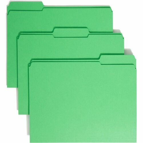 SMEAD Smead SMD12134 File Folder 1/3-cut Tab Green Box of 100
