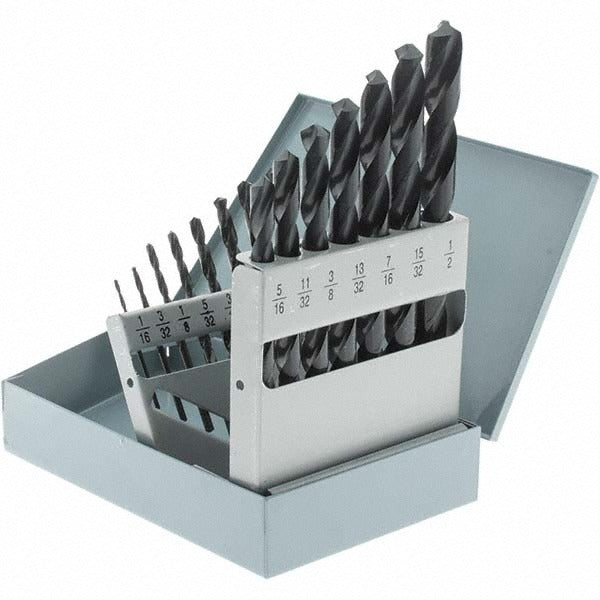 IMPORT-GENERIC Import BDNA-22351 Jobber Length Drill Bit Set 15 Pc Hss