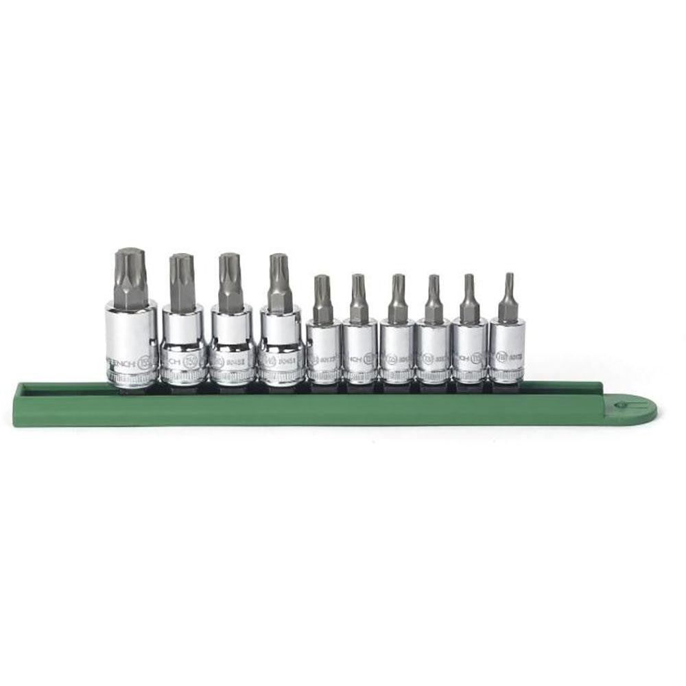 GEARWRENCH Gearwrench 80722 Torx Bit Socket Set 10 Pc T10-T55