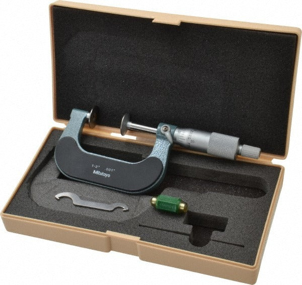 MITUTOYO Mitutoyo 123-126 Mechanical Disc Micrometer 1 to 2 in