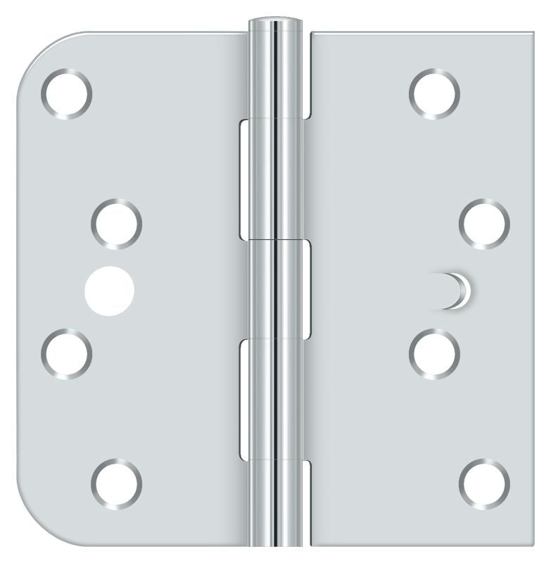 DELTANA Deltana S44058TT26-LH Square Hinge 4x4 Left Hand Bright Chrome