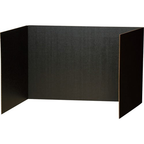 PACON Pacon PAC3791 Privacy Board 48x16 Black Corrugated 4-pack