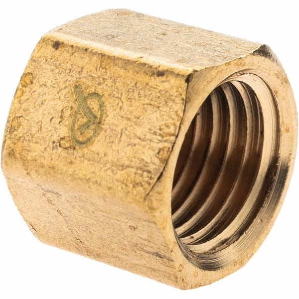 VALUE COLLECTION Value Collection -11083-2 Brass Pipe Cap 1/4 in Mnpt X Fnpt 5pk