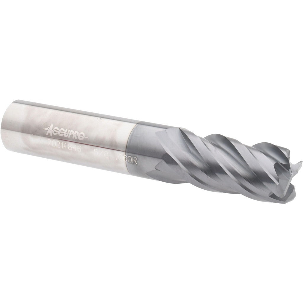 ACCUPRO Accupro 12180640 Corner Radius End Mill 5/8 in 4 Flute