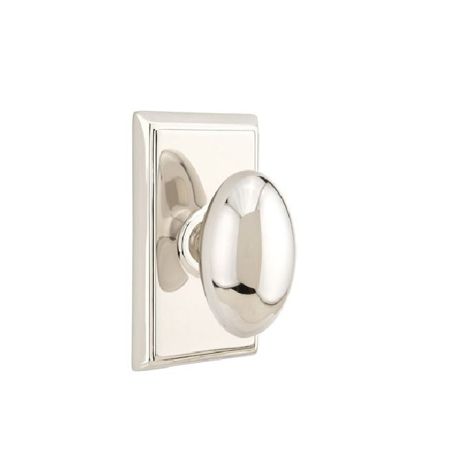 EMTEK Emtek 8521EUS14 Egg Knob Dummy Pair Polished Nickel