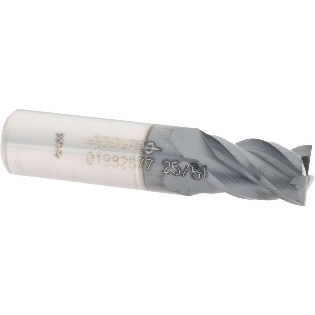 ACCUPRO Accupro 12182903 Square End Mill 25/64 in 4-flute Carbide
