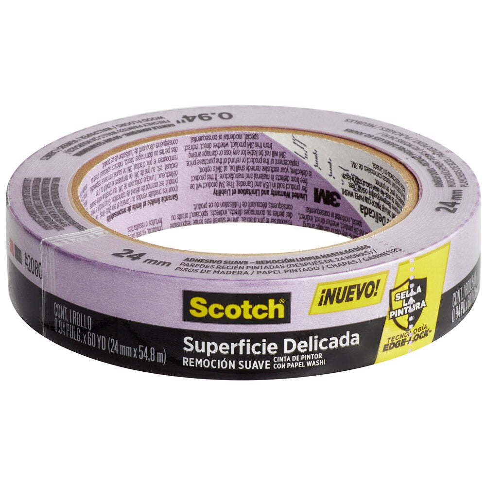 3M 3M 7100185006 Scotch Delicate Surface Painter's Tape 0.94 in x 60 yd (24 rolls case)