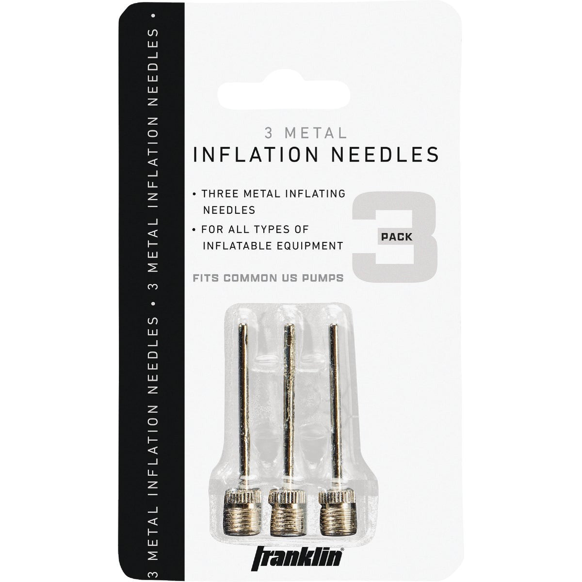FRANKLIN ELECTRIC Franklin 3118 Inflating Needle Metal 3-pack