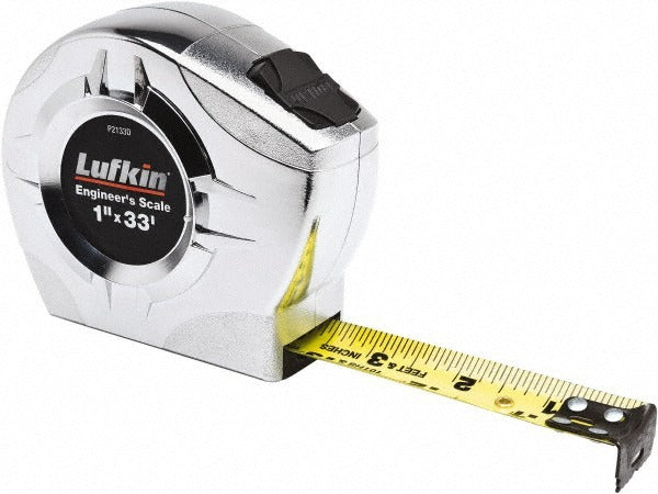 LUFKIN Lufkin P2133DN Tape Measure 33 Ft Yellow Blade Toggle Lock