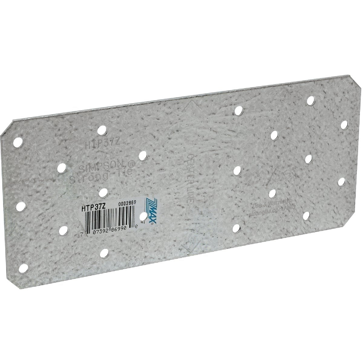 SIMPSON STRONG-TIE Simpson Strong-tie HTP37Z Heavy Tie Plate 3x7 in Galvanized