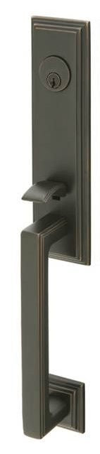 EMTEK Emtek 4211MUS10BLH Wilshire Tubular Handleset Oil Rubbed Bronze