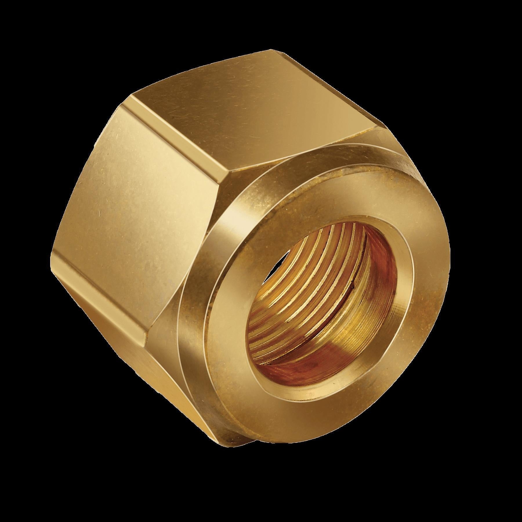 JB INDUSTRIES Jb Industries ns4-6 Short Forged Refrigeration Nut 3/8 in Brass