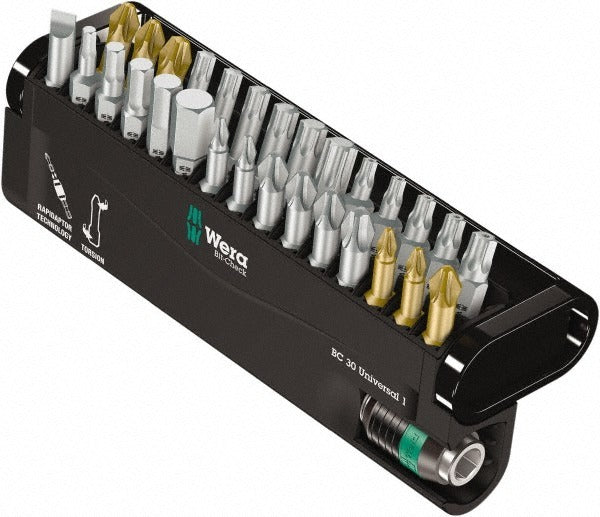 WERA Wera 05056440001 30 Piece Bit Check Set 1/4 Inch Drive