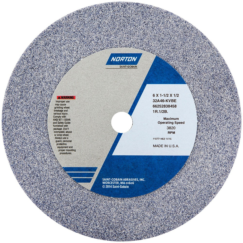 NORTON Norton 66252838458 Type 6 Grinding Wheel 6 in 46 Grit