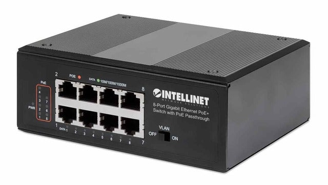 INTELLINET Intellinet 561624 8-port Gigabit Poe+ Switch 120W Din-rail