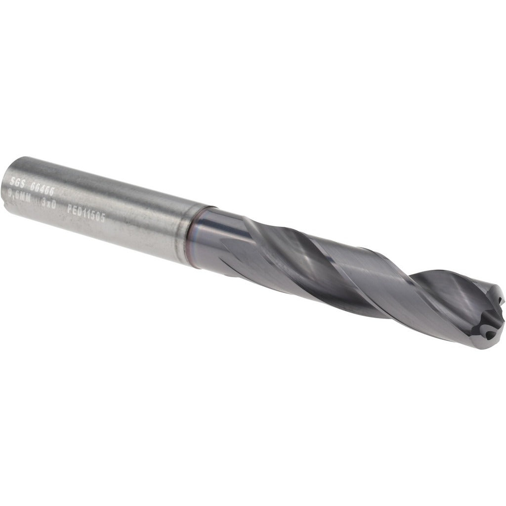 KYOCERA SGS PRECISION TOOLS Sgs 66466 Screw Machine Drill Bit 9.60mm Solid Carbide