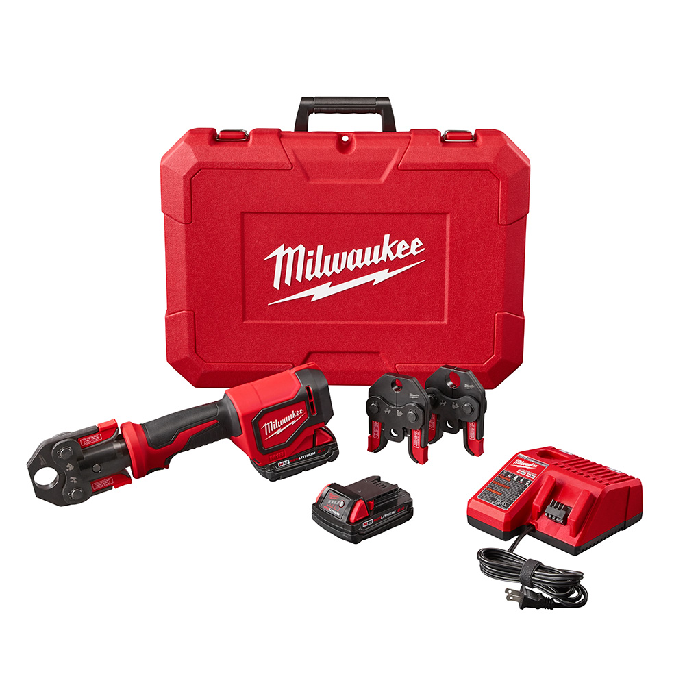 Milwaukee 2674-22C M18 Short Throw Press Tool Kit w/ PEX Crimp Jaws