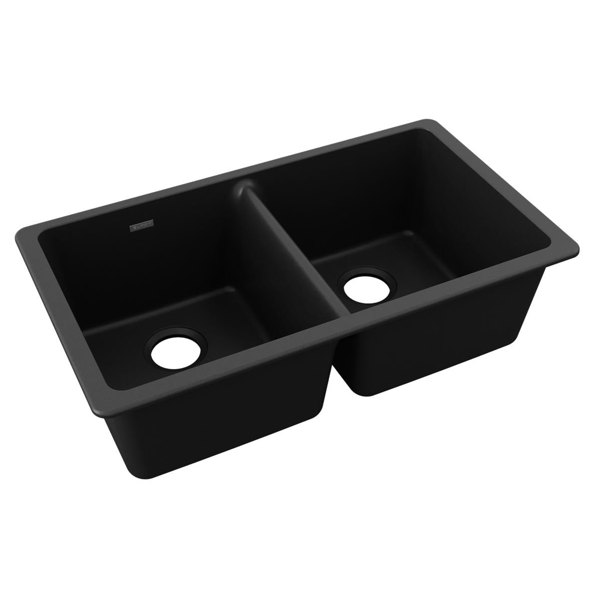 BSC PREFERRED Bsc Preferred ELGU3322BK0 Quartz Double Bowl Sink 33in