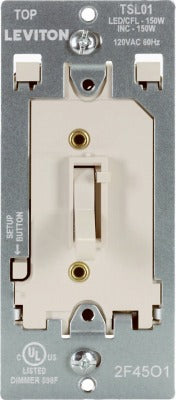 LEVITON Leviton R08-TSL01-00T Toggle Slide Bar Dimmer 150W