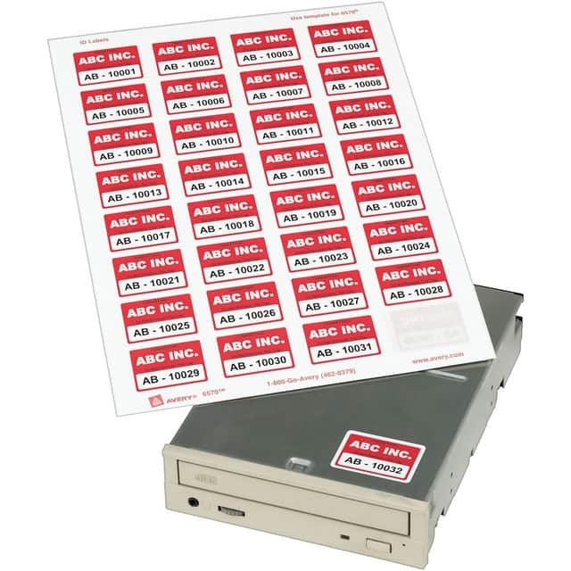 AVERY Avery AVE6570 Label ID 1.25 x 1.7 (480 Pack)