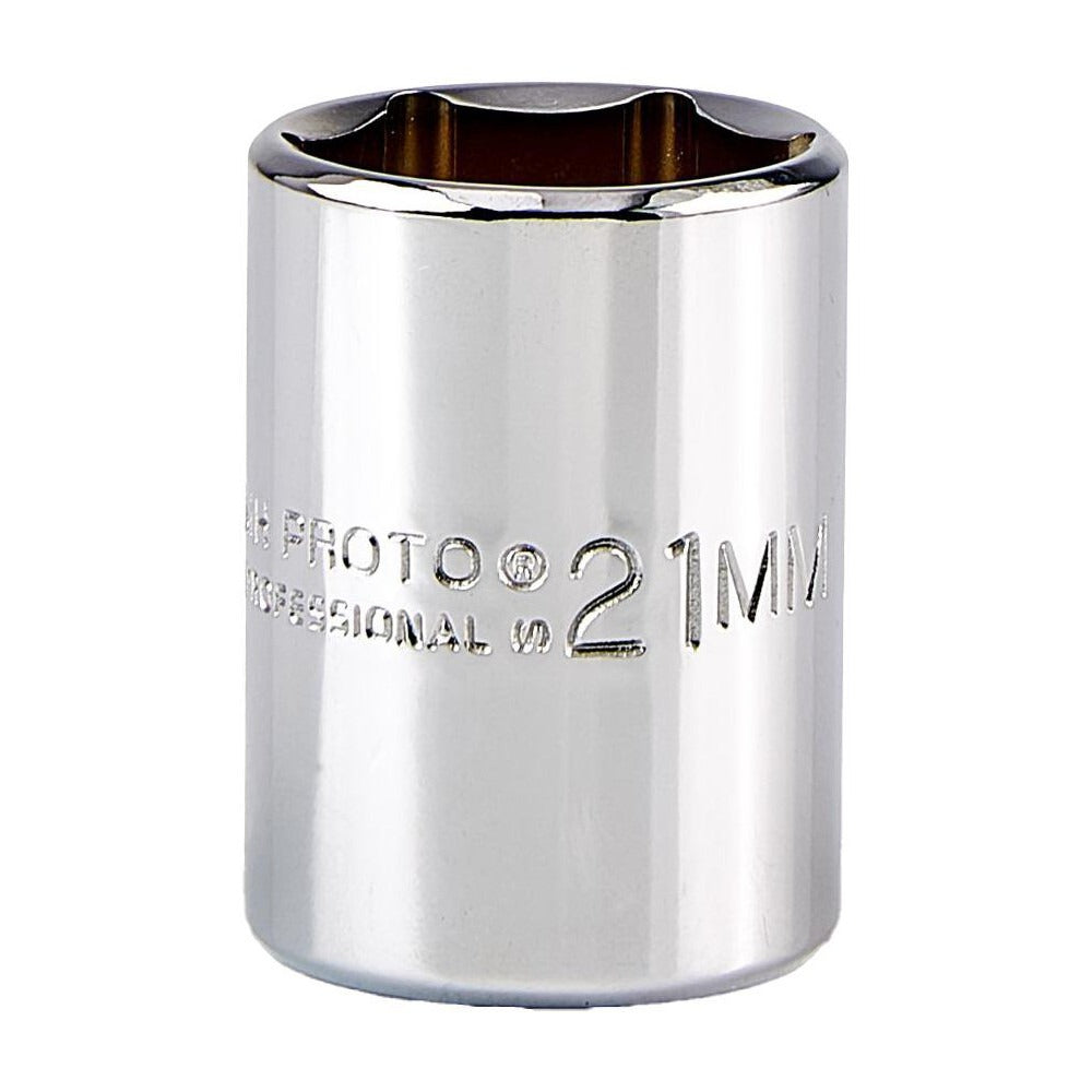 PROTO Proto J5421MH 21mm 6-point 1/2 in Drive Hand Socket