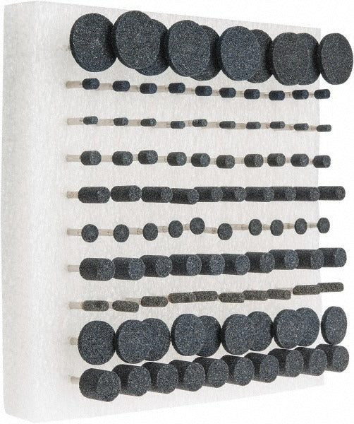 GRIER ABRASIVES Grier Abrasives KIT-1/8-W-BLUE Mounted Stone Abrasive Set