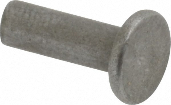 RIVETKING Rivetking 12N37RFLSP Flat Head Solid Rivet Uncoated Steel