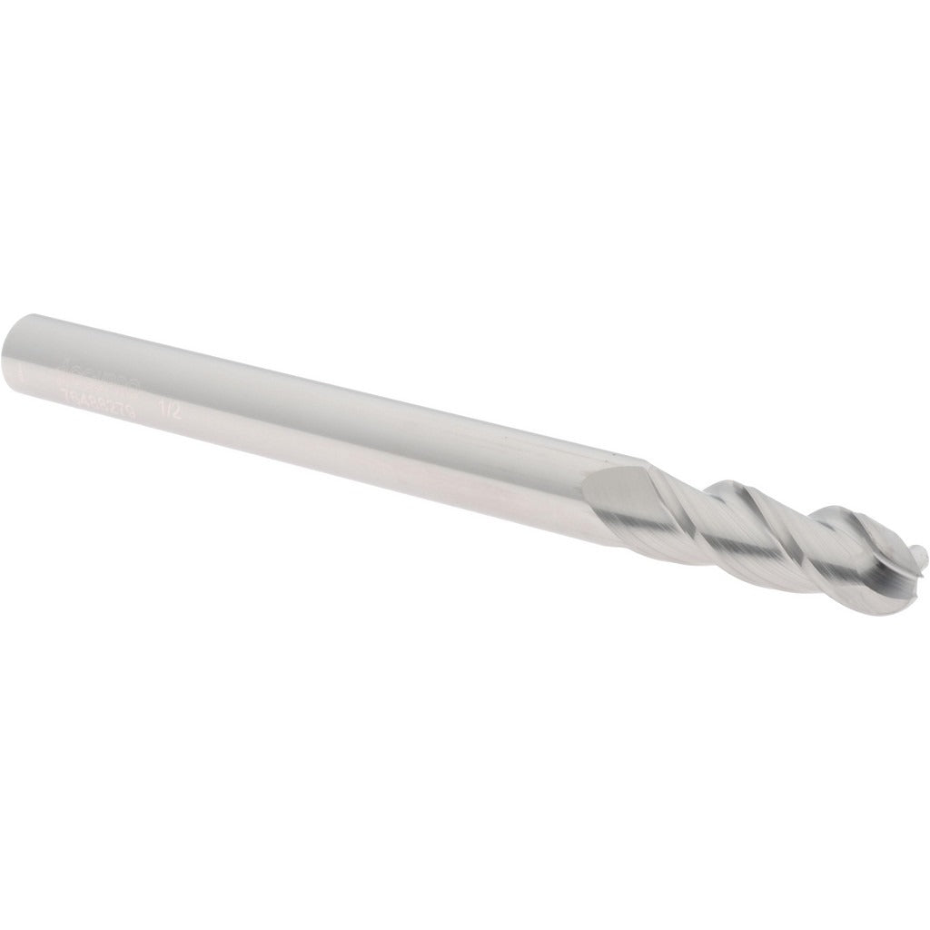 ACCUPRO Accupro 12184535 Ball End Mill 0.5in 3 Flute Solid Carbide