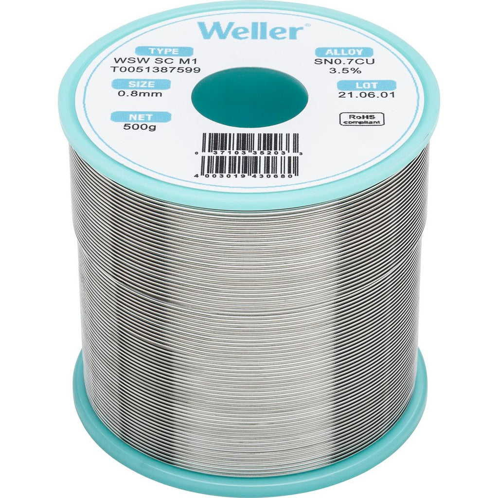 WELLER Weller T0051387599 Silver Free Solder Spool 500 G