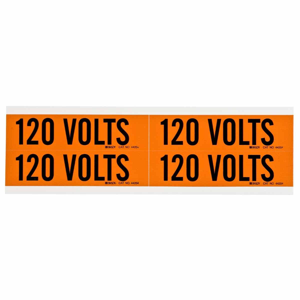 BRADY Brady 44204 Voltage Marker 120 Volts (4.125 in) 152349