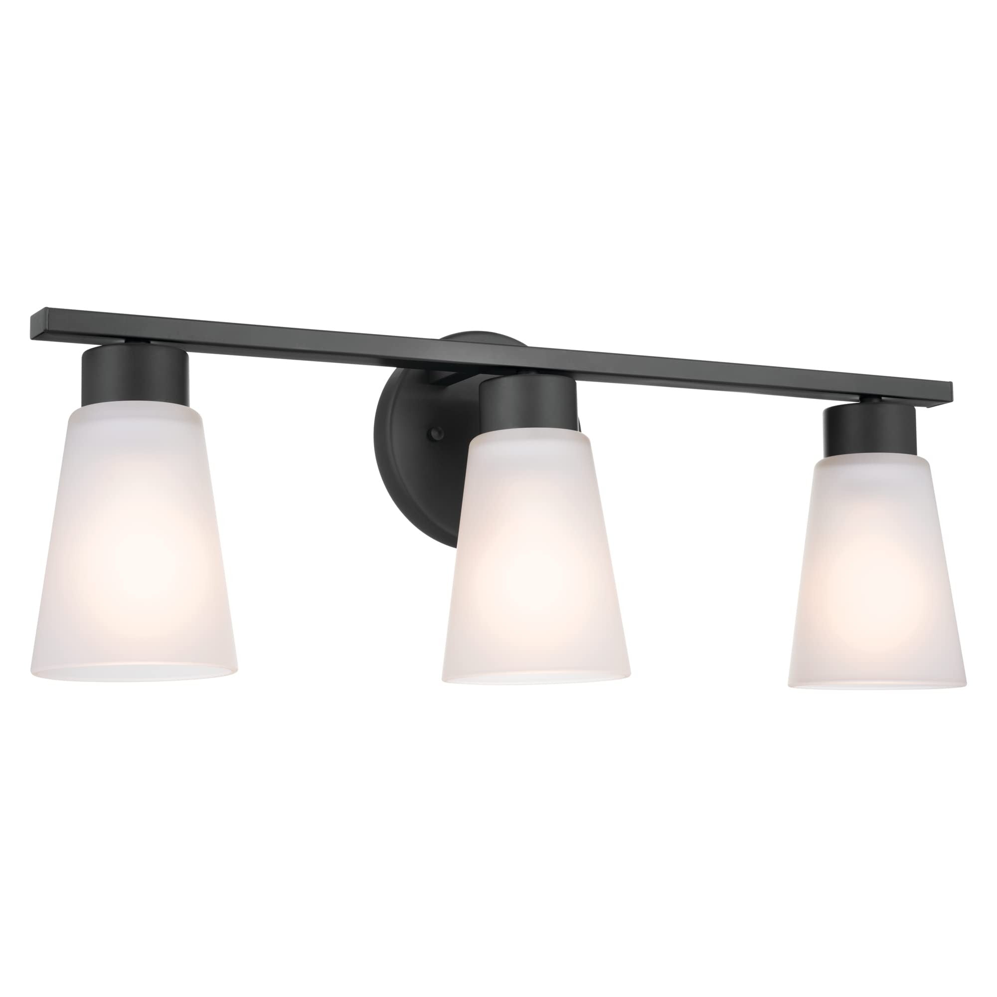 KICHLER Kichler 55121BK 3-light Bathroom Vanity Light Black