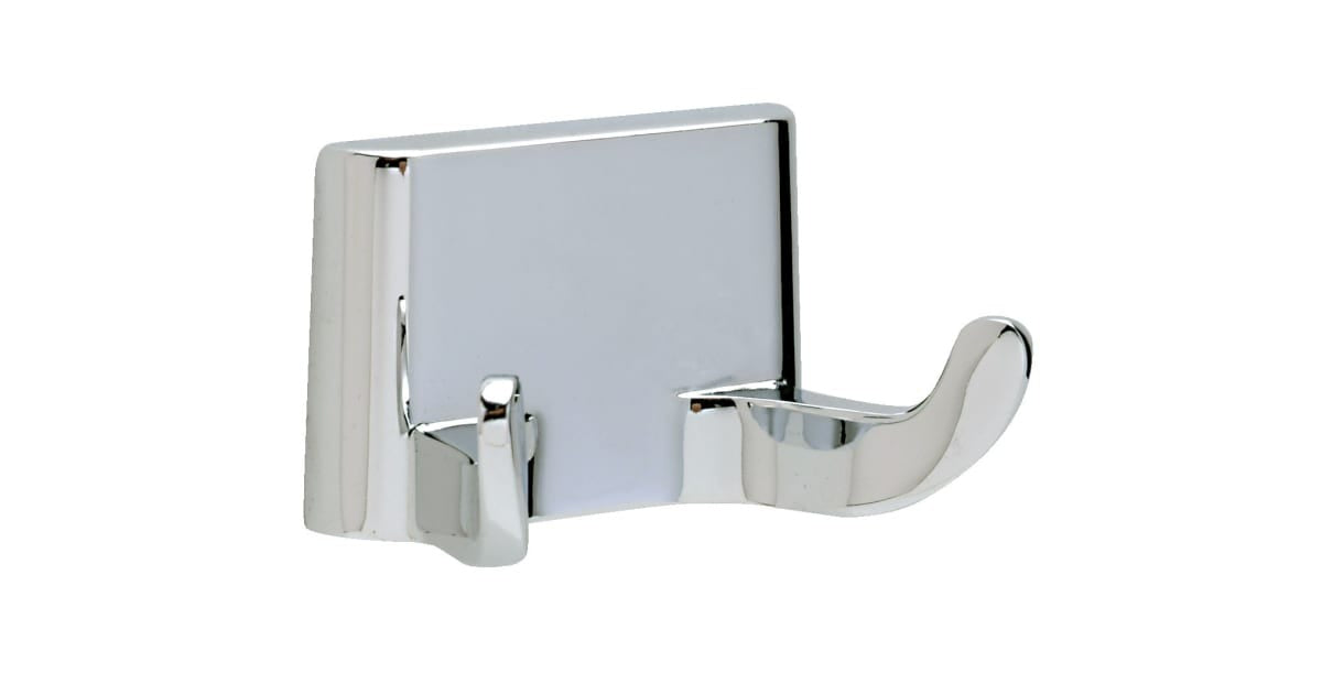 PAMEX Pamex BC3CP-22 Corona double robe hook (2 capacity, 2.5 x 1.75 x 1.5 in)