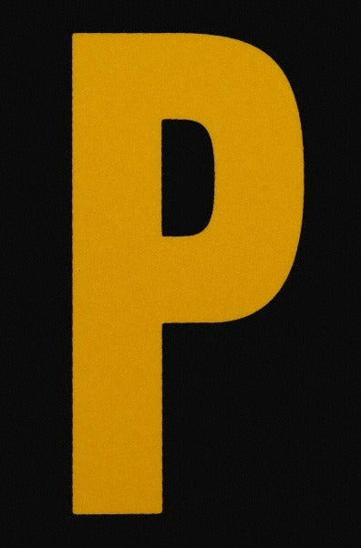 STRANCO Stranco RUM5PK-300-P Letter P Label Reflective 2.875in 5 Pack