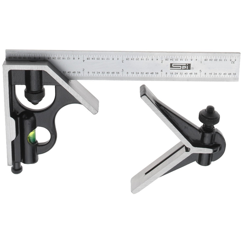 SPIROTHERM Spi 13-362-9 Combination Square Set 3 Piece 6 Inch