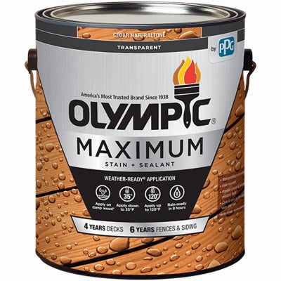 OLYMPIC Olympic Ppg 56503A/01 Cedar Natural Tone Wood Stain Sealant 1 Gal