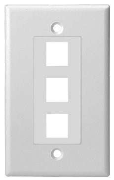 SCP Scp 203d-wt 3-port Keystone Insert Decorator Wall Plate 10pk