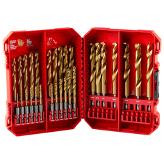 Milwaukee 48-89-4672 SHOCKWAVE Impact Duty RED HELIX Titanium Drill Bit Set - 29PC