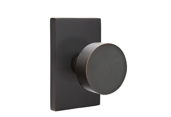 EMTEK Emtek 5112ROUUS10B Round Knob Passage Set Oil Rubbed Bronze