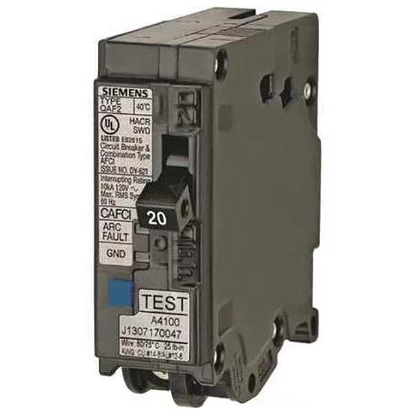 Siemens Q120DFN Low Voltage Arc-Fault/Ground-Fault Dual Function Circuit Breaker 120V 20A 10kA