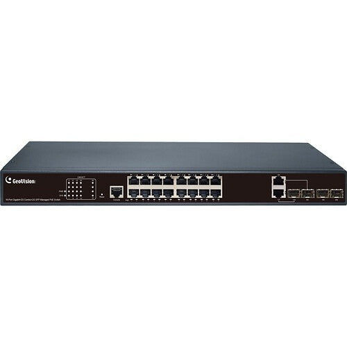 GEOVISION Geovision 140-APOE162-001U 16-port Gigabit Poe Switch