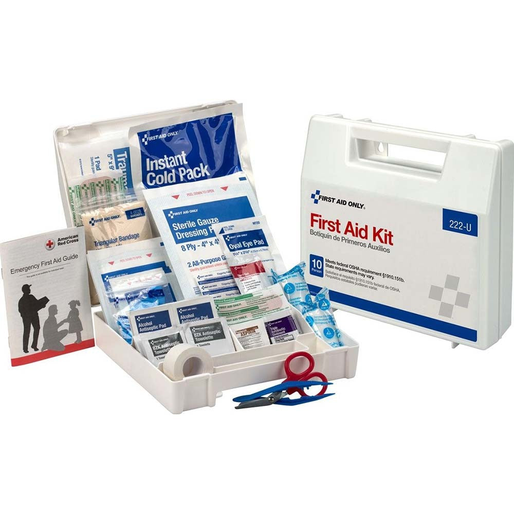 FIRST AID ONLY First Aid Only 222-U First Aid Kit 62 Piece for 10 People