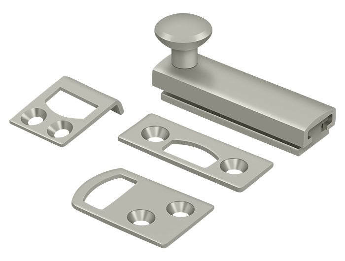 DELTANA Deltana 2SBCS15 Surface Bolt Concealed Screw 2 Inches Satin Nickel