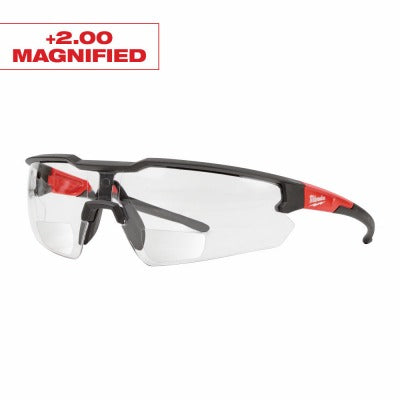 MILWAUKEE Milwaukee 48-73-2204 Safety Glasses +2.00 Clear 6 Pack